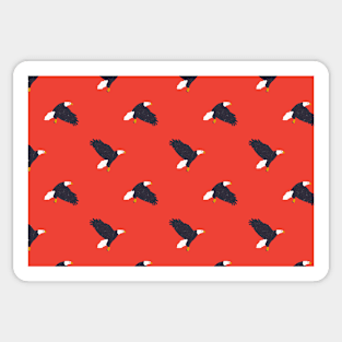 Bald Eagle (Navy & Tomato) Sticker